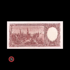 ARGENTINA 100 PESOS 1952 BOT#2041 COL#490d