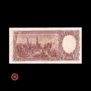 ARGENTINA 100 PESOS 1953 BOT#2043 COL#491b