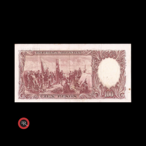 ARGENTINA 100 PESOS 1957 BOT#2049 COL#494a