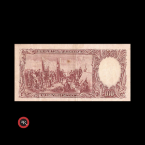 ARGENTINA 100 PESOS 1960 BOT#2057a COL#497b