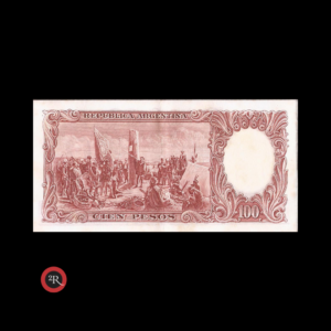 ARGENTINA 1963 100 PESOS BOT#2065 COL#499a