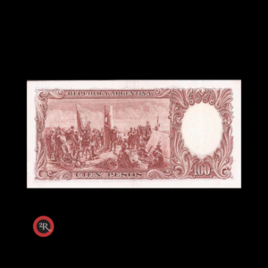 ARGENTINA 100 PESOS 1963 BOT#2065 COL#499a