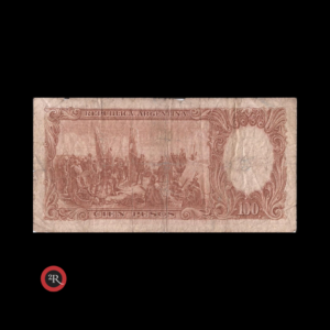 ARGENTINA 100 PESOS 1966 BOT#2072 COL#503a