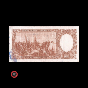 ARGENTINA 100 PESOS 1967 BOT#2080 COL#506a