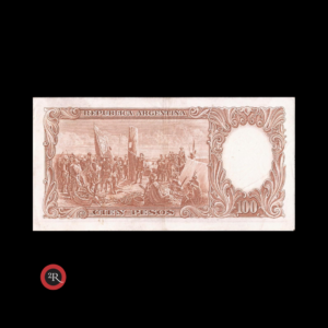 ARGENTINA 100 PESOS 1969 BOT#2086 COL#507b