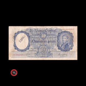 ARGENTINA 500 PESOS 1948 BOT#2090 COL#510a