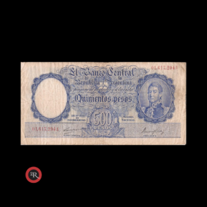 ARGENTINA 500 PESOS 1948 BOT#2090 COL#510a