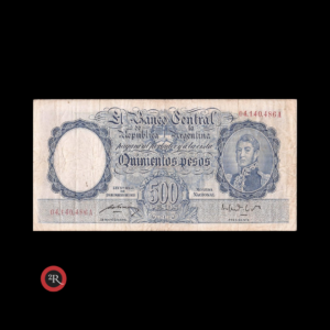 ARGENTINA 500 PESOS 1950 BOT#2093 COL#511b