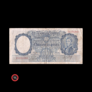 ARGENTINA 500 PESOS 1953 BOT#2097 COL#512b