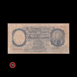 ARGENTINA 500 PESOS 1954 BOT#2099 COL#513