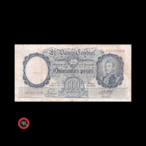 ARGENTINA 500 PESOS 1955 BOT#2099 COL#513