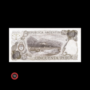 ARGENTINA 50 PESOS LEY 18188 1972 BOT#2363 COL#622a