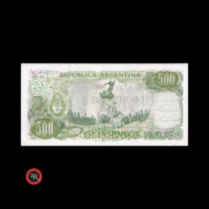 ARGENTINA 500 PESOS LEY 18188 1974 BOT#2417 COL# 641a