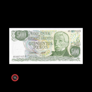 ARGENTINA 500 PESOS LEY 18188 1979 BOT#2427b COL#646c