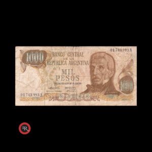 ARGENTINA 1000 PESOS LEY 18188 1973 BOT#2435 COL#648a