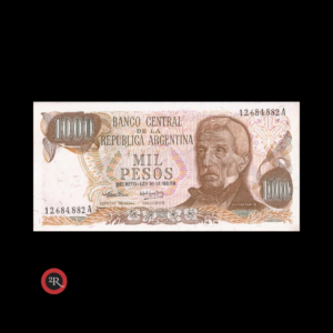 ARGENTINA 1000 PESOS LEY 18188 1974 BOT#2436 COL#648b