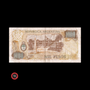 ARGENTINA 1000 PESOS LEY 18188 1974 BOT#2436b COL#648c