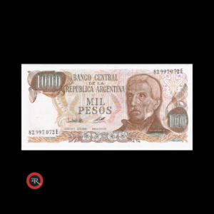 ARGENTINA 1000 PESOS LEY 18188 1979 BOT#2449b COL#652c