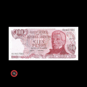 ARGENTINA 100 PESOS LEY 18188 BOT#2399 COL#635d