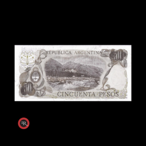 ARGENTINA 50 PESOS LEY 18188 1975 BOT#2372 COL#626b