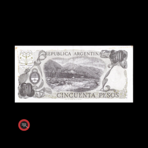 ARGENTINA 50 PESOS LEY 18188 1977 BOT#2377 COL#628b