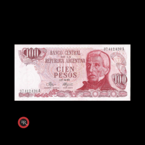 ARGENTINA 100 PESOS LEY 18188 1971 BOT#2385 COL#631a