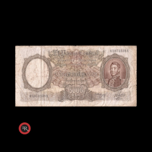 ARGENTINA 5000 PESOS 1962 BOT#2171 COL#541a