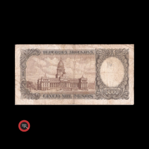 ARGENTINA 5000 PESOS 1964 BOT#2174 COL#542a