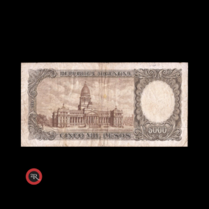 ARGENTINA 5000 PESOS 1965 BOT#2176 COL#543a