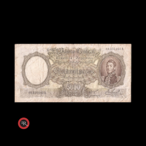 ARGENTINA 5000 PESOS 1967 BOT#2181 COL#545a