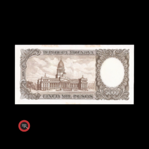 ARGENTINA 5000 PESOS 1968 BOT#2182 COL#545b