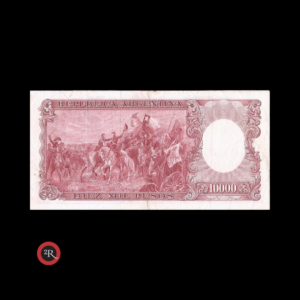 ARGENTINA 10000 PESOS 1961 BOT#2185 COL#545a