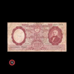 ARGENTINA 10000 PESOS 1962 BOT#2187 COL#547a