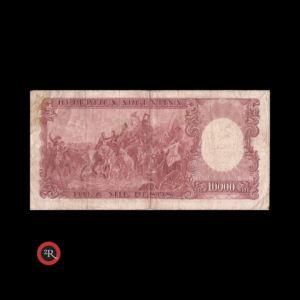 ARGENTINA 10000 PESOS 1966 BOT#2190 COL#548b