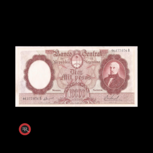 ARGENTINA 10000 PESOS 1969 BOT#2197 COL#550c