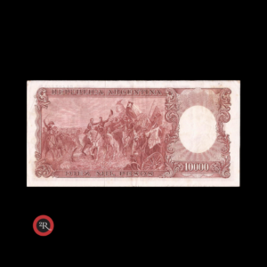 ARGENTINA 10000 PESOS 1969 BOT#2197 COL#550c