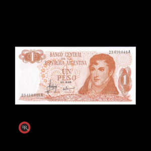 ARGENTINA 1 PESO LEY 18188 1970 BOT#2301 COL#601a