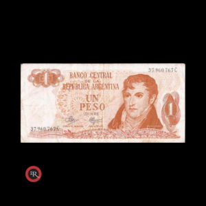 ARGENTINA 1 PESO LEY 18188 1972 BOT#2309 COL#603a