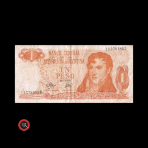 ARGENTINA 1 PESO LEY 18188 1972 BOT#2312 COL#604b