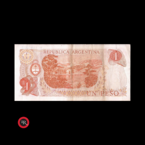 ARGENTINA 1 PESO LEY 18188 1972 BOT#2312 COL#604b