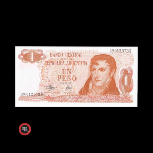 ARGENTINA 1 PESO LEY 18188 1973 BOT#2313 COL#604c