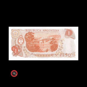 ARGENTINA 1 PESO LEY 18188 1974 BOT#2318 COL#606a