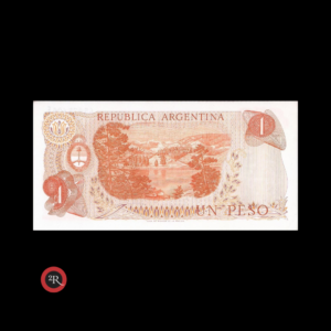 ARGENTINA 1 PESO LEY 18188 1974 BOT#2318 COL#606a