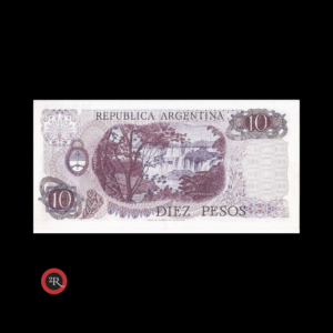 ARGENTINA 10 PESOS LEY 18188 1973 BOT#2346 COL#615b