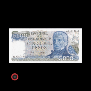 ARGENTINA 5000 PESOS LEY 18188 1977 BOT#2464 COL#657a