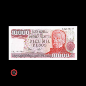 ARGENTINA 10000 PESOS LEY 18188 1977 BOT#2481 COL#662a