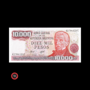 ARGENTINA 10000 PESOS LEY 18188 BOT#2484a COL#662f