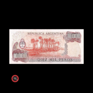 ARGENTINA 10000 PESOS LEY 18188 1983 BOT#2495 COL#664b